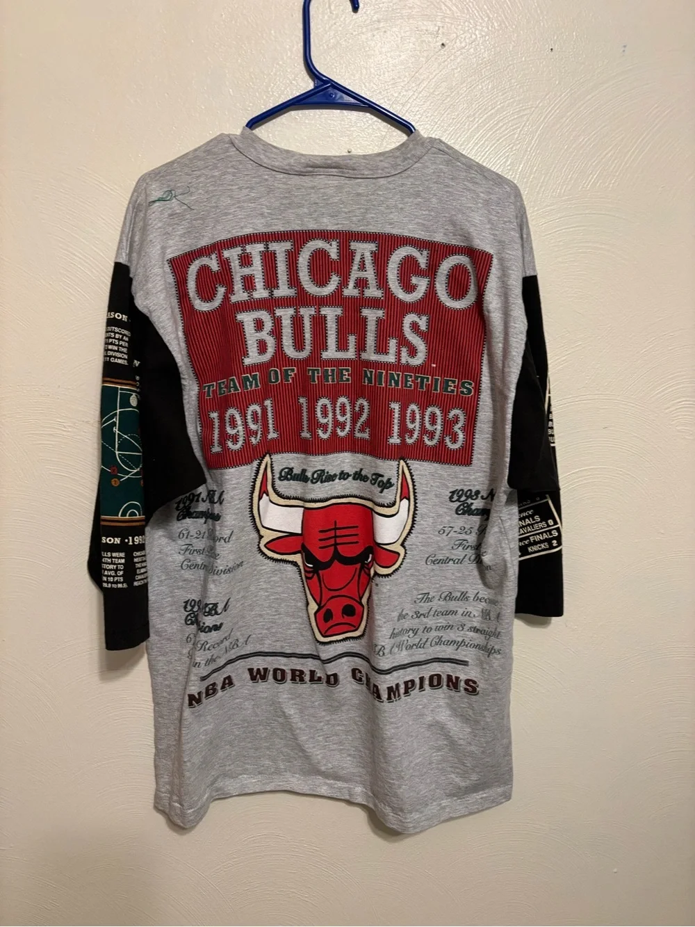 Vintage 1993 Chicago Bulls Long Gone Team Of The Nineties Shirt XL USA - Picture 10 of 10